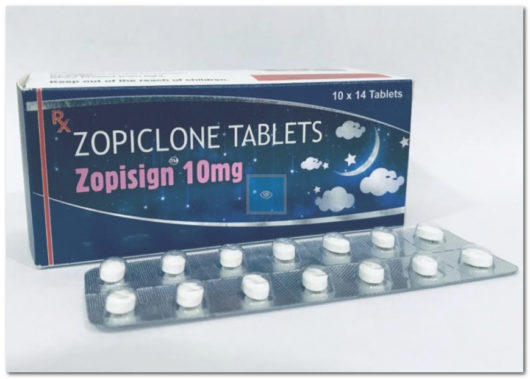 Zopiclone (Imovane, Zopisign) 10 mg